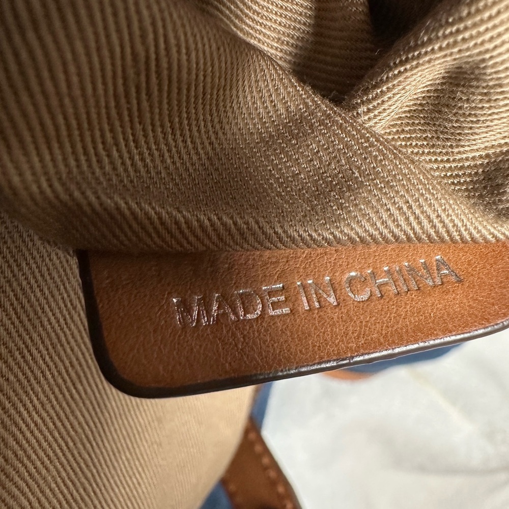 Burberry Blue Canvas & Brown Leather Unisex Backpack - Picture 10 of 12